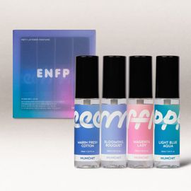 [MUMCHIT] MBTI Eau de Perfume Layered Set 30ml x 4 – 4 Fragrances to Mix & Match Based on 16 MBTI Types, Create Your Own Signature Scent _ Made in KOREA